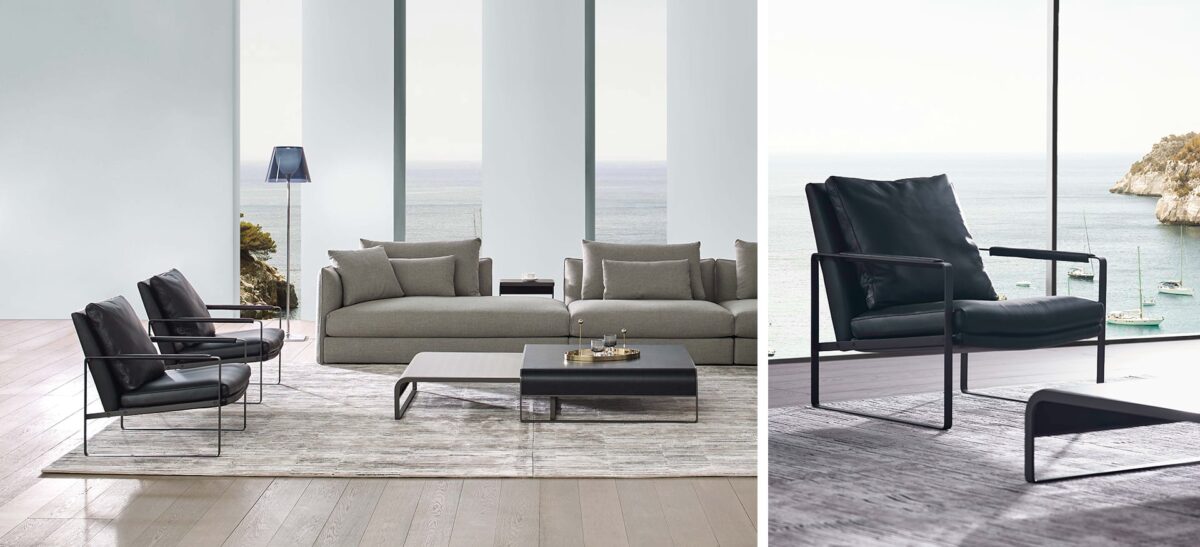 Leman Chair with plush seat and backrest