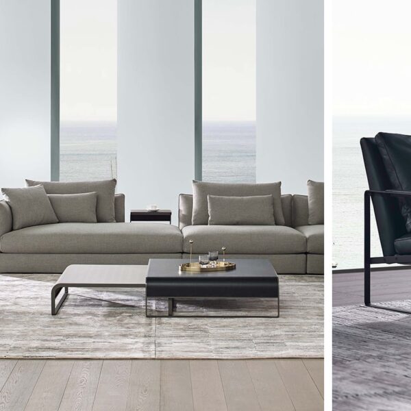 Leman Chair with plush seat and backrest