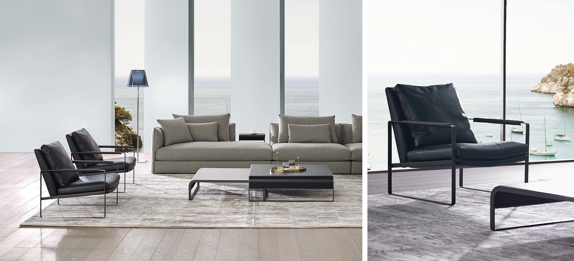 Leman Chair with plush seat and backrest