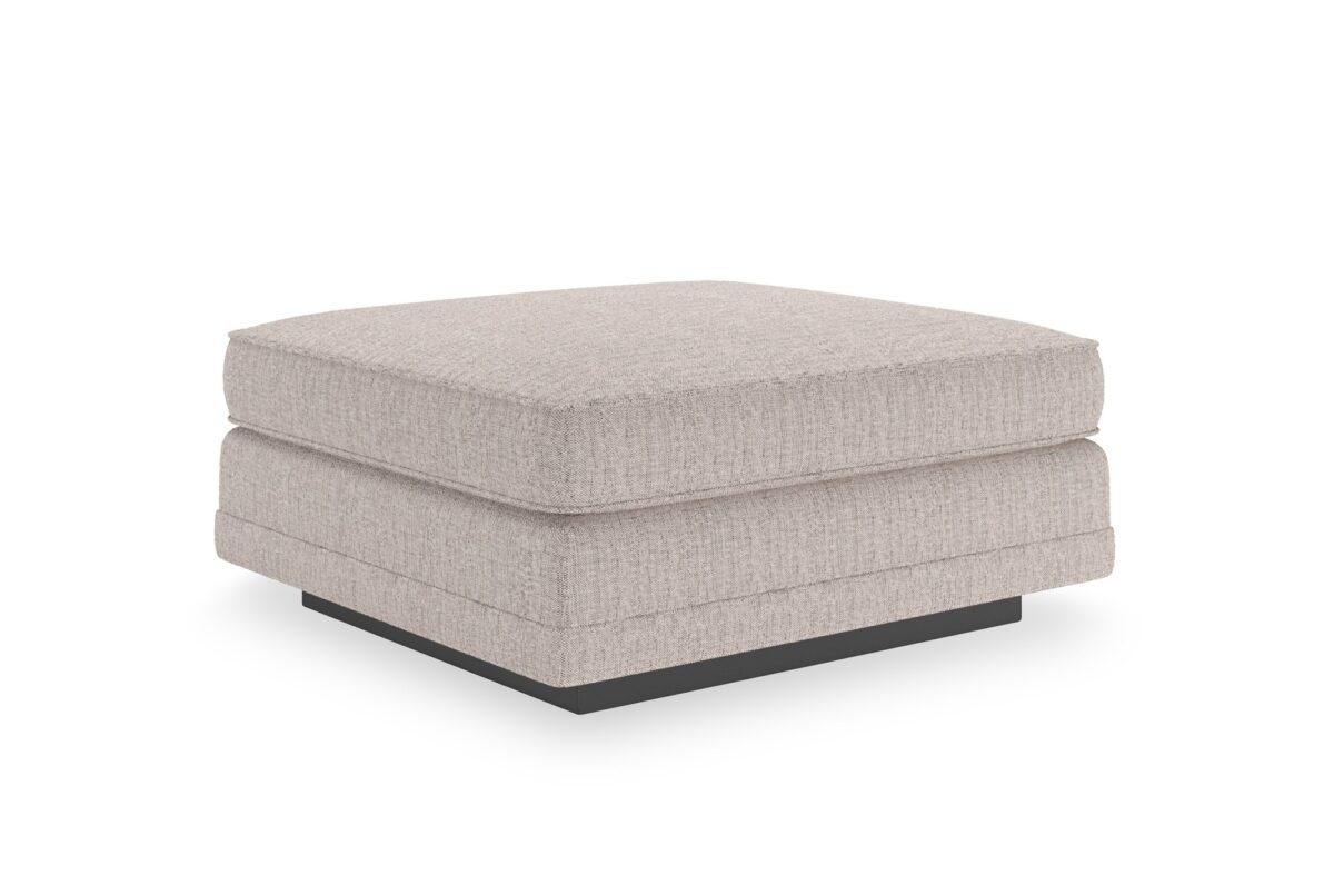 Charming Luxe Charm Ottoman by Caracole, combining refined design and plush cushioning for a sophisticated touch to your living room or lounge area.