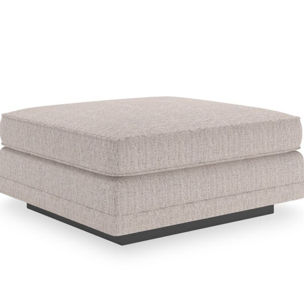 Charming Luxe Charm Ottoman by Caracole, combining refined design and plush cushioning for a sophisticated touch to your living room or lounge area.