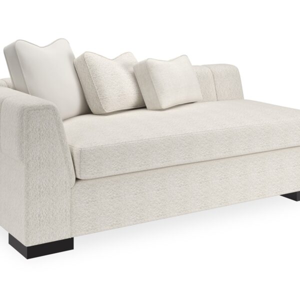 Contemporary Edge LAF Loveseat by Caracole, perfect for upscale living rooms in Birmingham or Troy, Michigan.