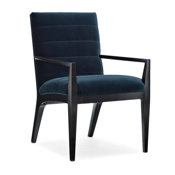 Edge Arm Chair by Caracole featuring a sleek upholstered seat with supportive armrests.