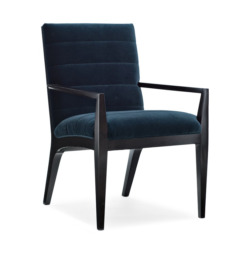 Edge Arm Chair by Caracole featuring a sleek upholstered seat with supportive armrests.