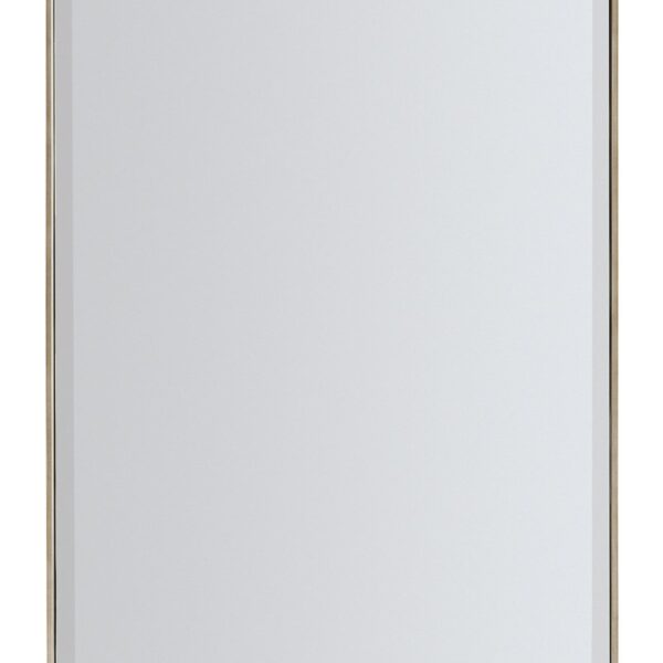 "Modern and stylish ReMix Rectangle Mirror by Caracole, featuring a sleek, geometric design with polished finishes that add elegance and sophistication to any room."