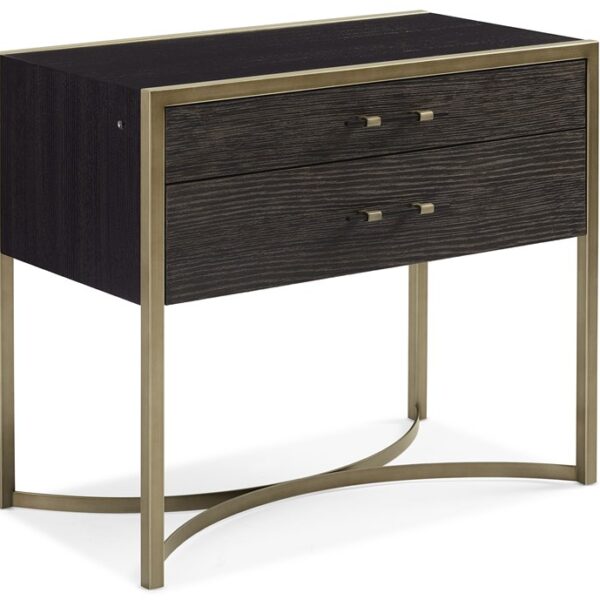 ReMix Large Nightstand by Caracole featuring three spacious drawers and soft-close functionality.