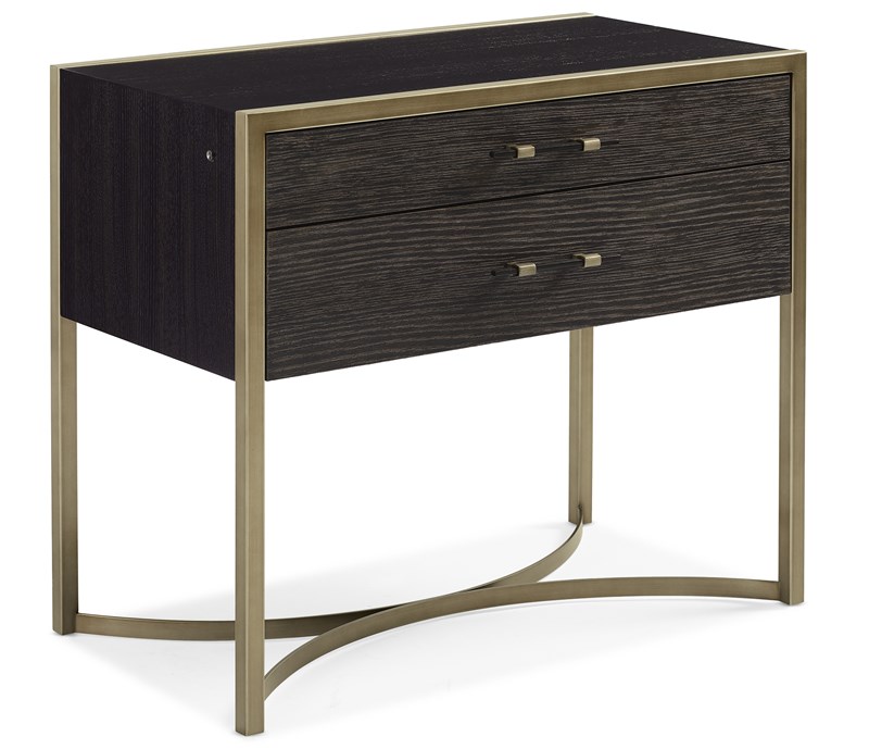 ReMix Large Nightstand by Caracole featuring three spacious drawers and soft-close functionality.