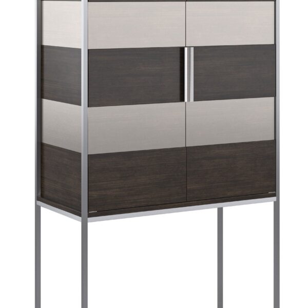 Stylish and luxurious La Moda Bar Cabinet by Caracole, featuring sleek lines and elegant finishes, perfect for adding a touch of sophistication to your home.