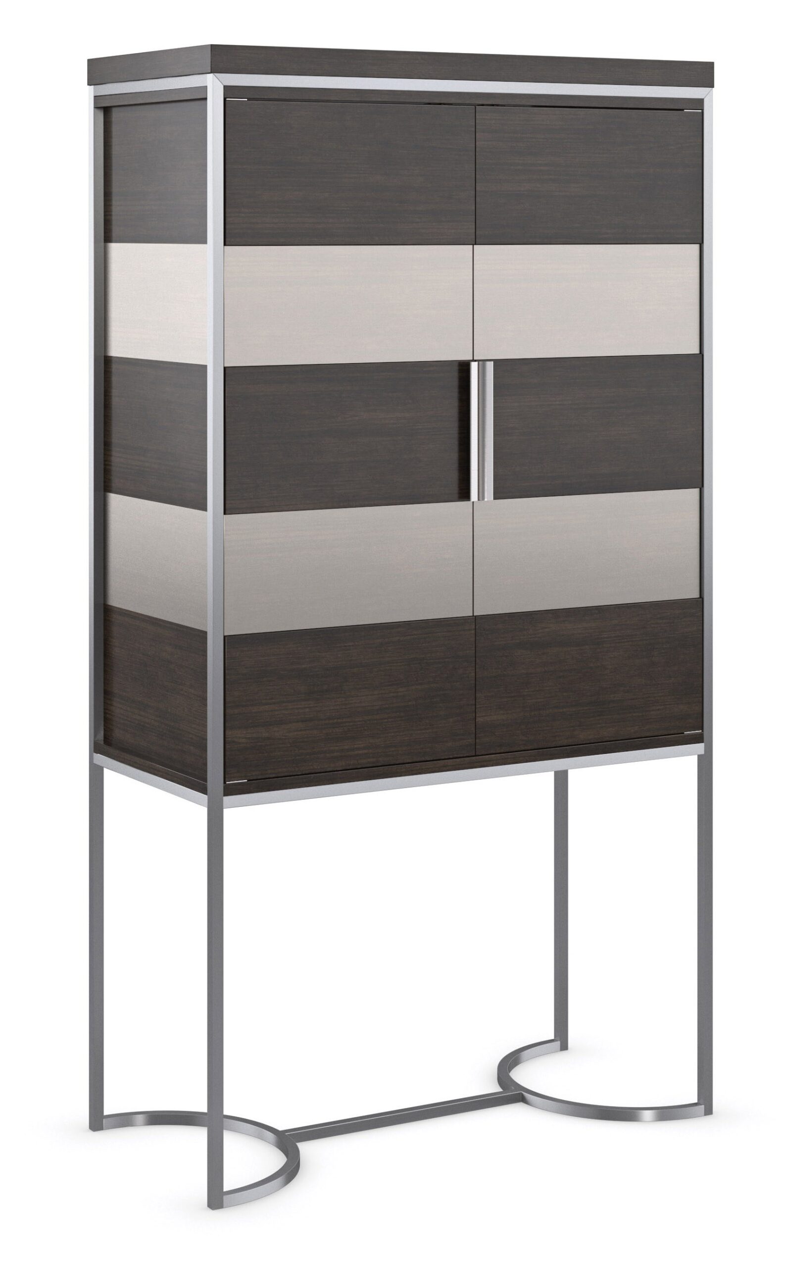 Stylish and luxurious La Moda Bar Cabinet by Caracole, featuring sleek lines and elegant finishes, perfect for adding a touch of sophistication to your home.