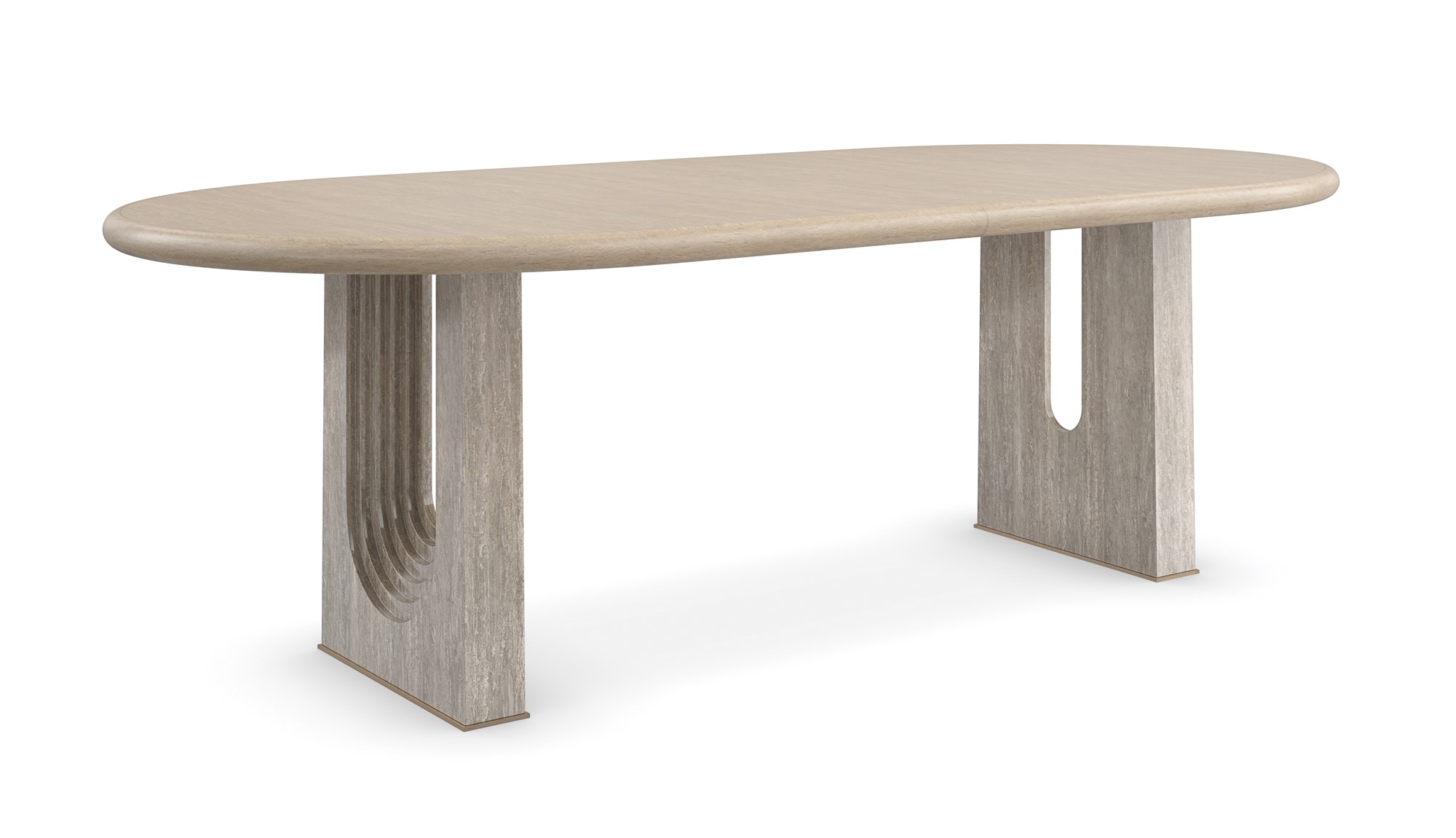 Elegant and sophisticated Emphasis Dining Table by Caracole, featuring a sleek design with luxurious finishes, perfect for creating a stylish and refined dining experience.