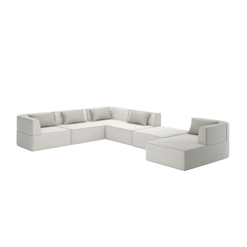 Transform your space with the Marbella 6PC Sectional by Caracole, a perfect fusion of luxurious comfort and timeless design.