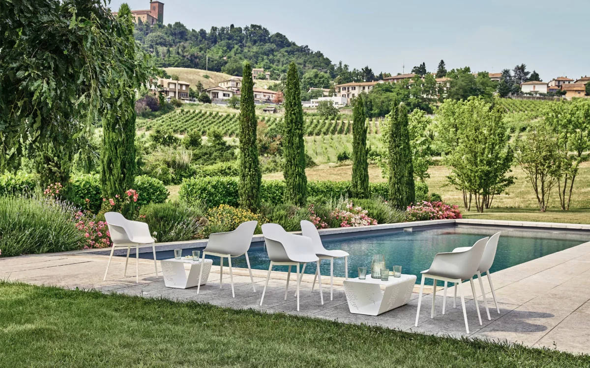 Pattern Outdoor by Bontempi – luxury modern Italian-design outdoor furniture piece showcased at Italcasa Design showroom in Royal Oak, Michigan