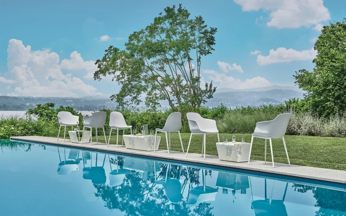 Pattern Outdoor by Bontempi – luxury modern Italian-design outdoor furniture piece showcased at Italcasa Design showroom in Royal Oak, Michigan