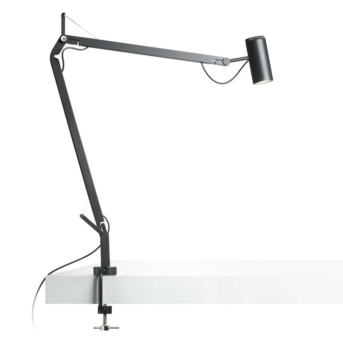 “Modern task light Polo by Marset – minimalist design featuring precise LED head and ergonomic adjustment”