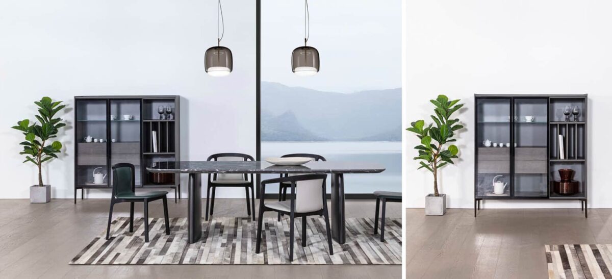 High Base Matrix Cabinet by Camerich – Perfect for modern interiors.
