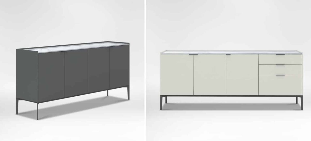 Elegant Matrix Cabinet (High Base) by Camerich in contemporary design.