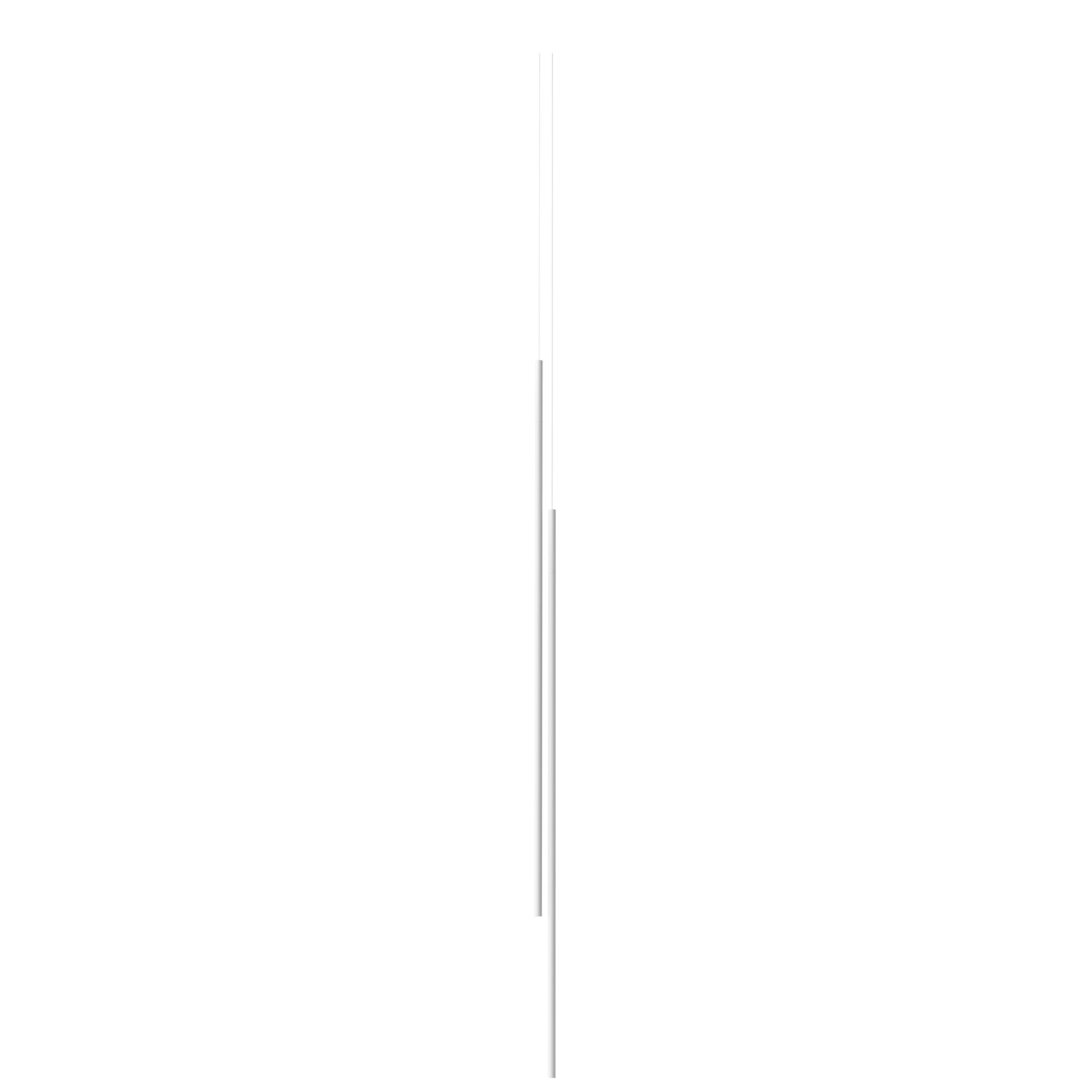My Lines by Flos featuring slim illuminated rods arranged in suspended geometric compositions.