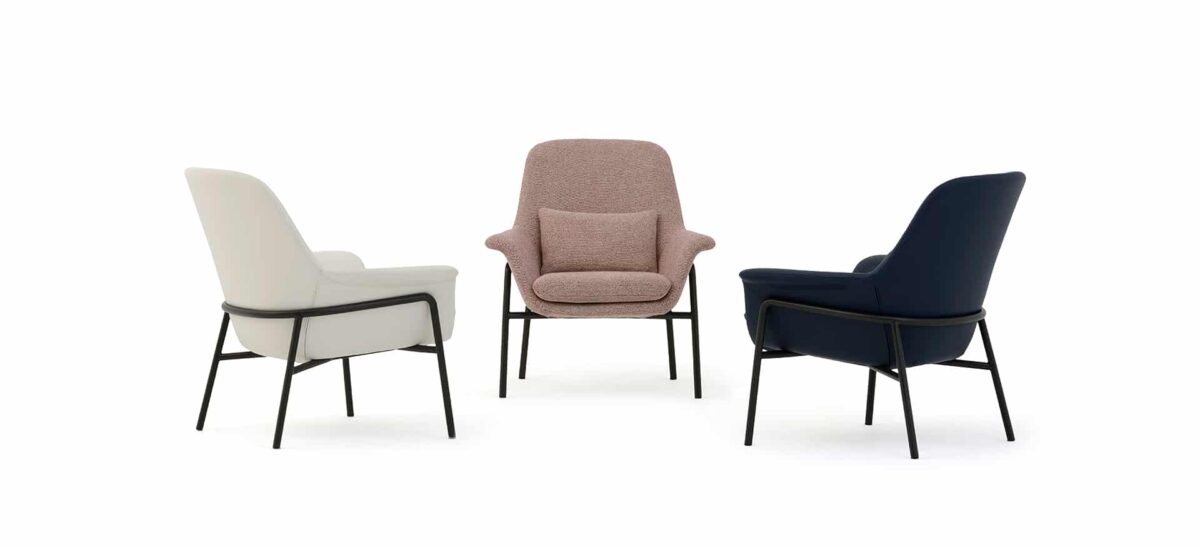 Noble Chair with elegant curved silhouette