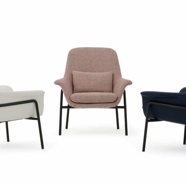 Noble Chair with elegant curved silhouette