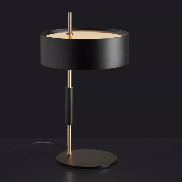 “1953 by Oluce contemporary Italian lighting – stylish mid-century modern floor lamp with dual cone shades”