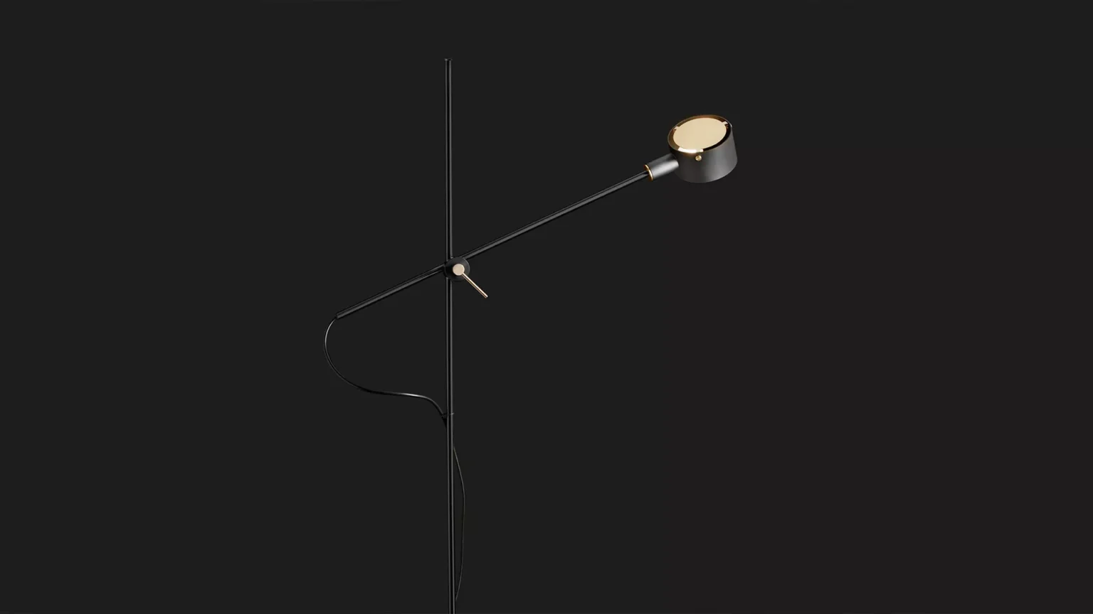 “G.O. by Oluce designer lighting – contemporary table lamp with fabric diffuser and minimalist metallic structure”