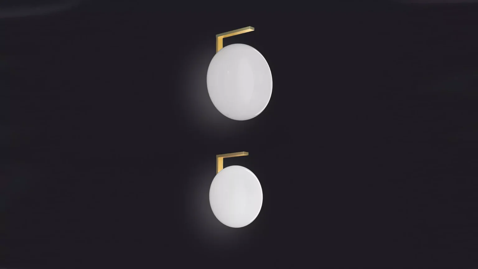 “Alba by Oluce modern Italian table lamp – opaline glass globe with brushed metal base, emitting warm ambient light”