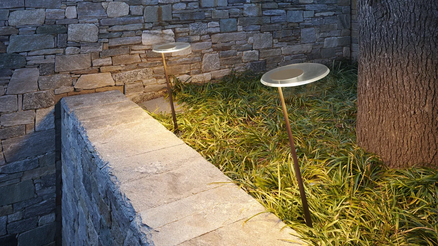 “Amanita by Oluce modern Italian pendant light – organic mushroom-shaped glass diffuser with sleek metal suspension”