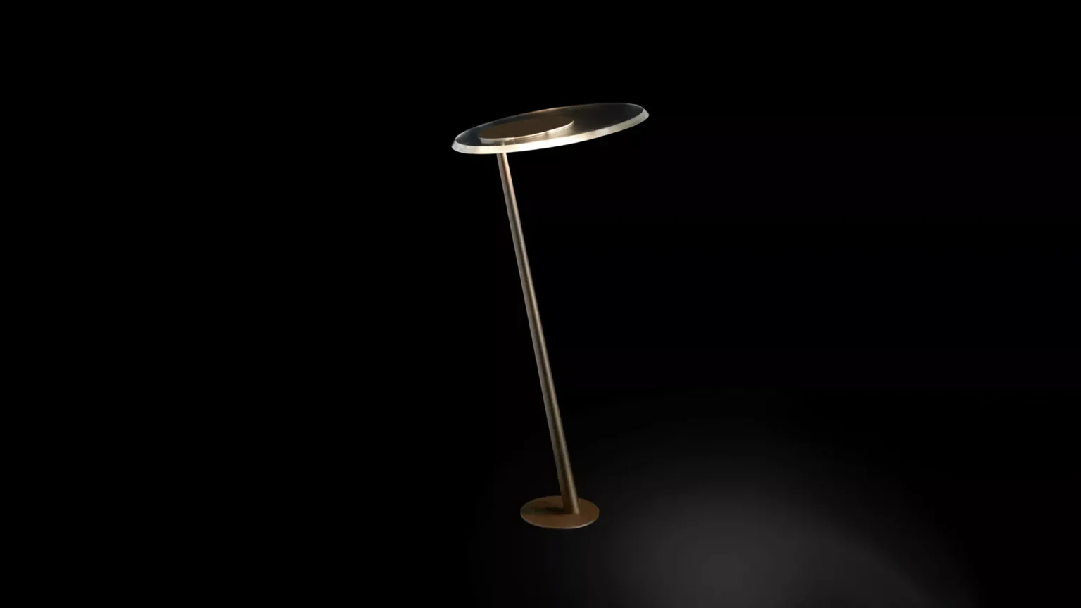 “Amanita by Oluce contemporary designer lighting – sculptural pendant lamp featuring frosted glass shade and minimalist metal frame”