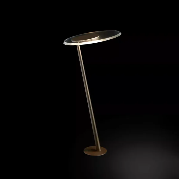 “Amanita by Oluce contemporary designer lighting – sculptural pendant lamp featuring frosted glass shade and minimalist metal frame”