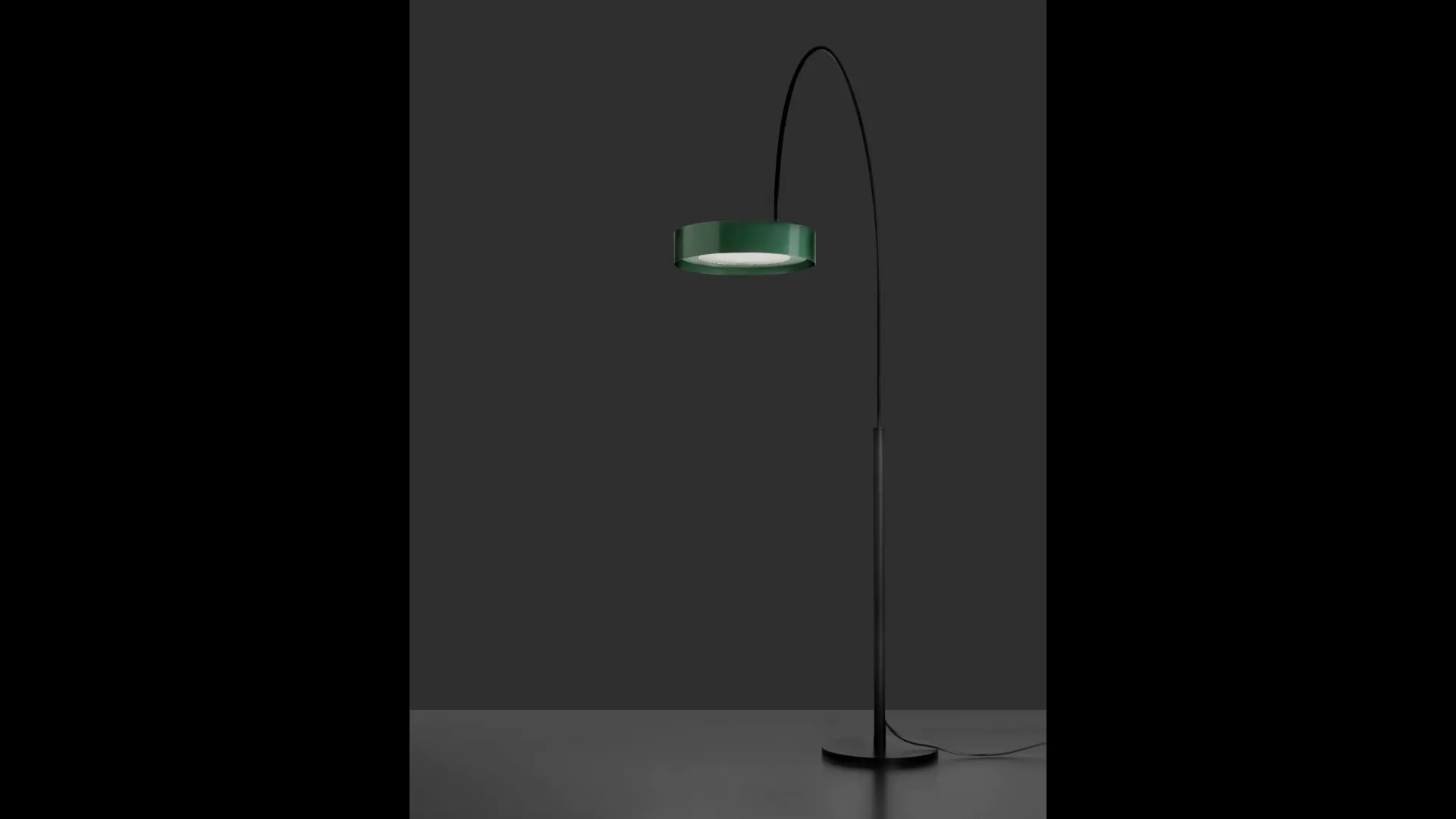 “Berlin-Out by Oluce modern outdoor wall lamp – circular metal structure with frosted glass diffuser for ambient exterior lighting”