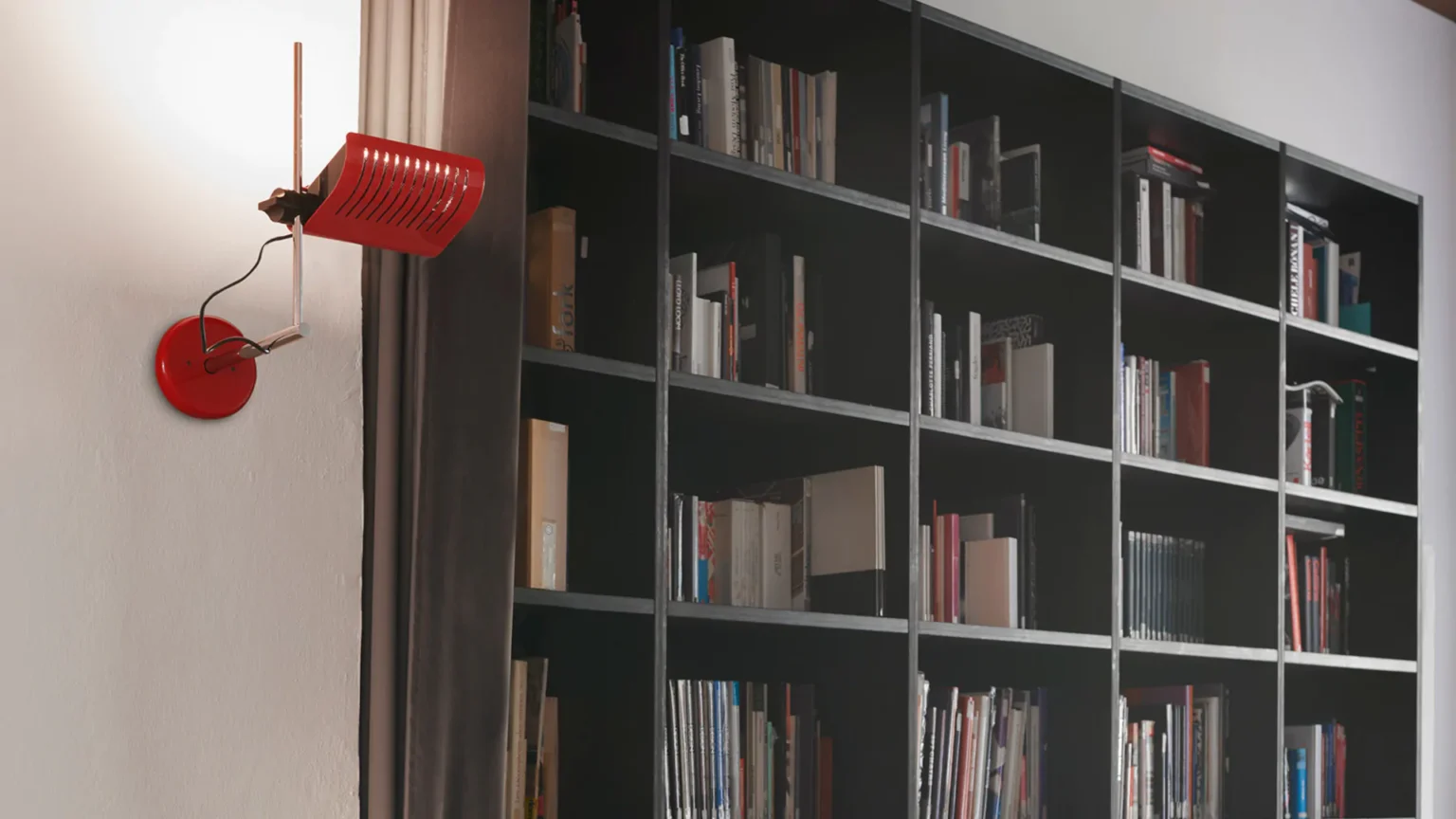 “Colombo by Oluce minimalist floor lamp – adjustable cylindrical lamp head with elegant architectural silhouette”