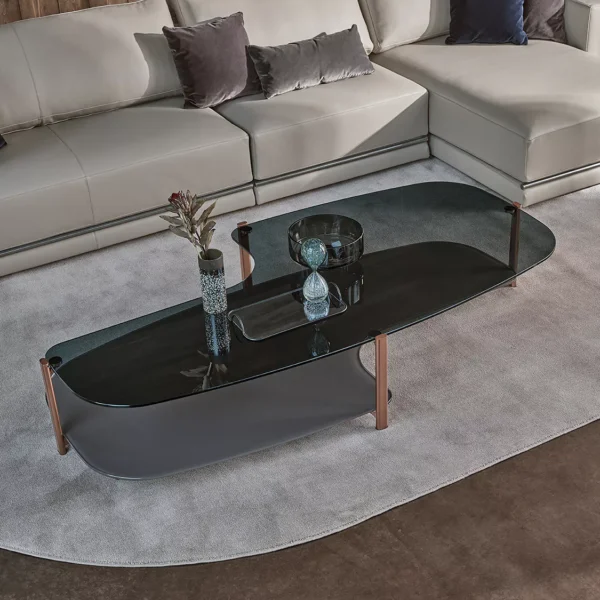 “Pagoda by Bontempi modern Italian console table in Troy, Michigan showroom”