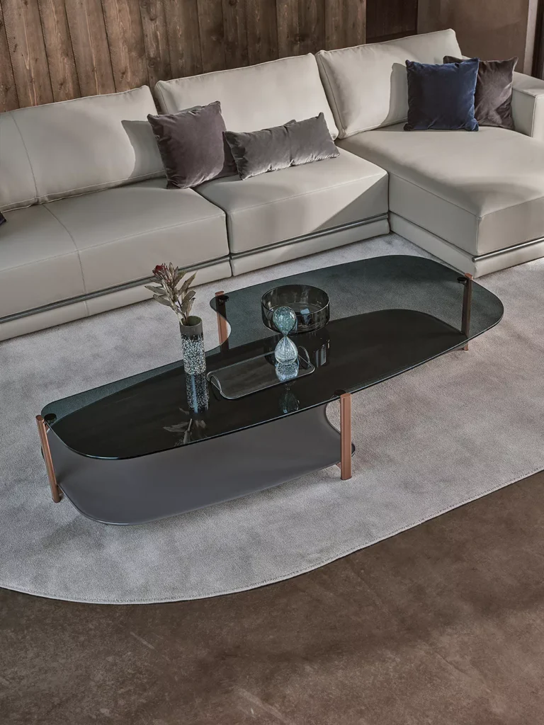“Pagoda by Bontempi modern Italian console table in Troy, Michigan showroom”