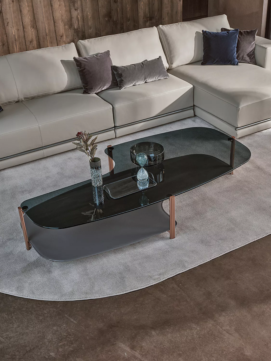 “Pagoda by Bontempi modern Italian console table in Troy, Michigan showroom”