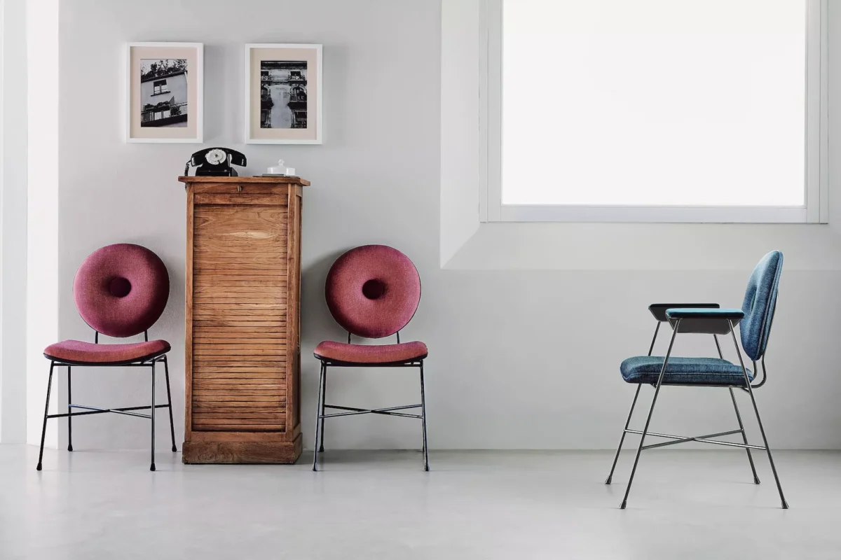 Penelope by Bontemoi – sophisticated modern Italian-design seating available at Italcasa Design showroom in Royal Oak, Michigan