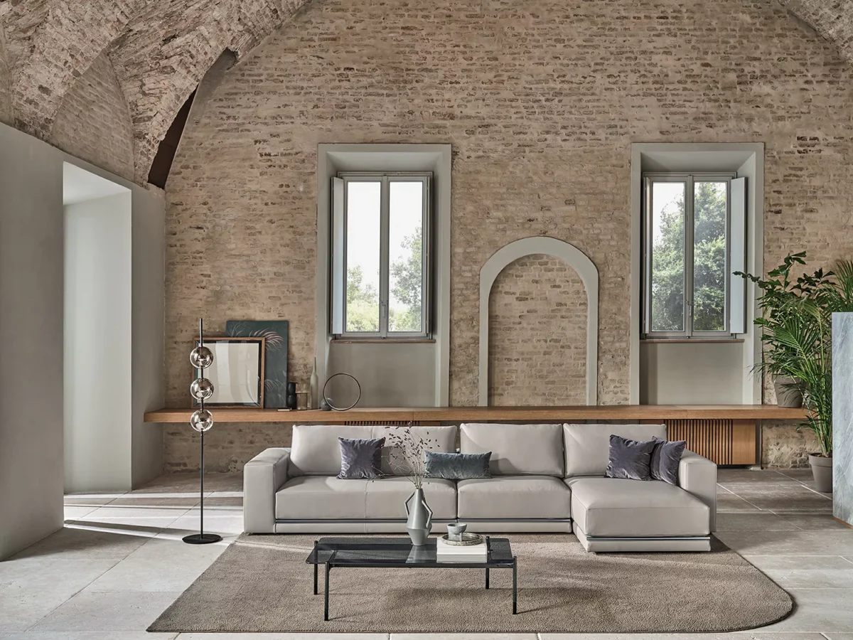 “Karol by Bontempi luxury Italian upholstered chair in Royal Oak, Michigan showroom”