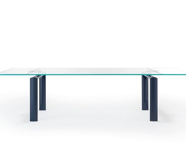 POLYCLETUS RE-EDITION extendable glass dining table in Royal Oak showroom