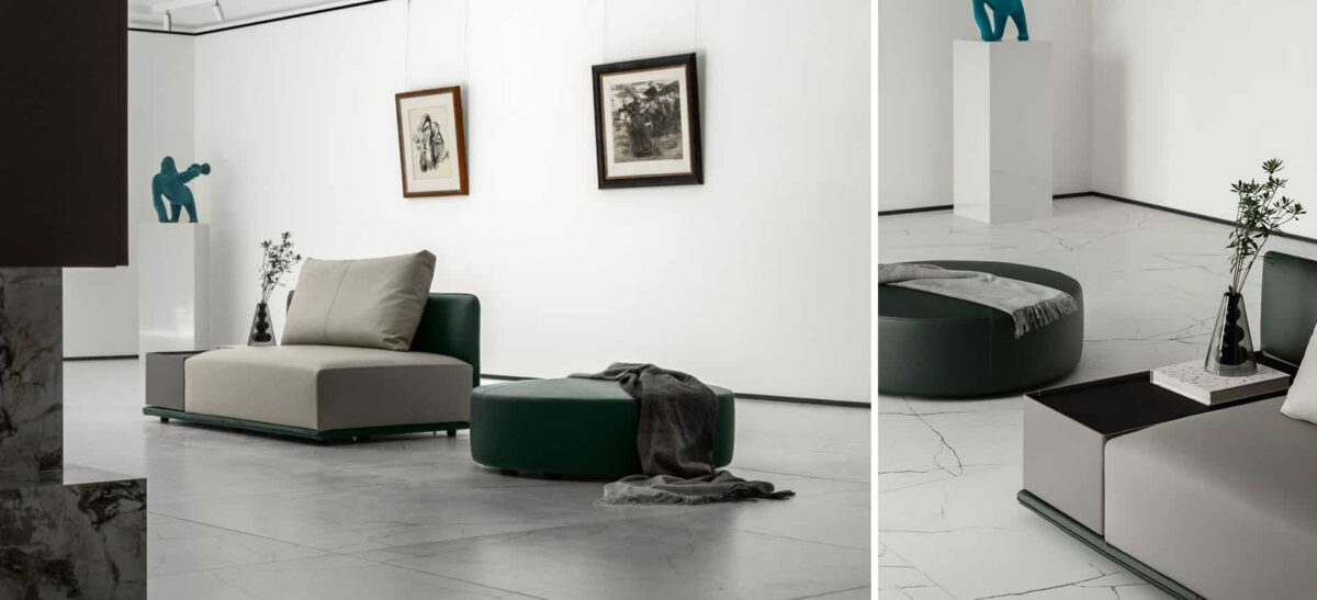Versatile ottoman for living room spaces