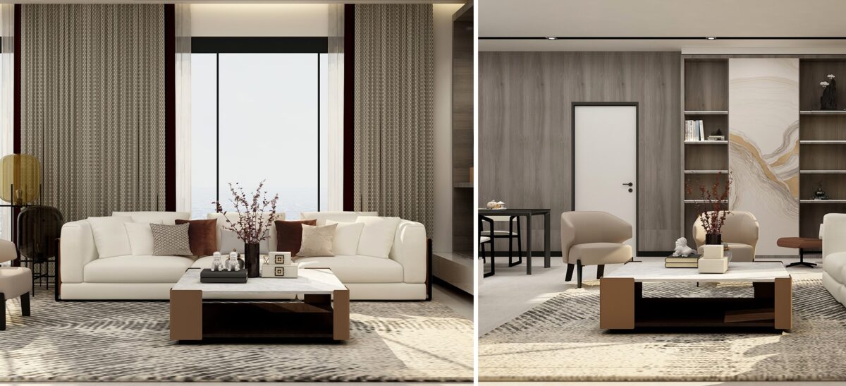 Rubix Table by Camerich, a geometric and modern design with clean lines, perfect for adding a stylish and sophisticated touch to contemporary living and dining spaces.