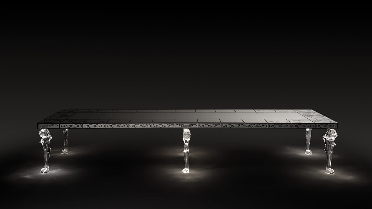 San Marco 72 Reflex luxury Italian buffet with lacquered doors for upscale dining spaces in Royal Oak Michigan