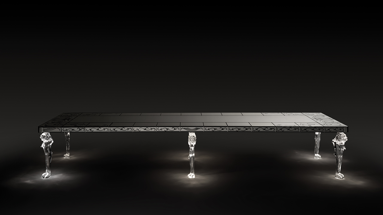 San Marco 72 Reflex luxury Italian buffet with lacquered doors for upscale dining spaces in Royal Oak Michigan