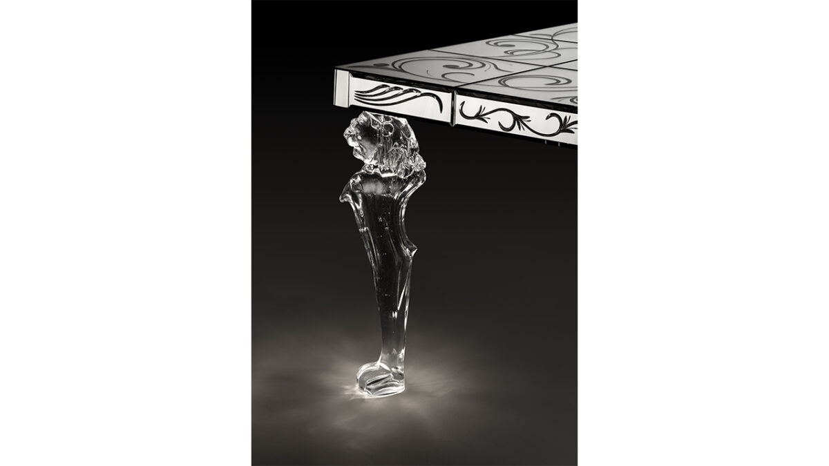 San Marco 72 Reflex contemporary Italian sideboard with glass accents ideal for refined interiors in Birmingham Michigan