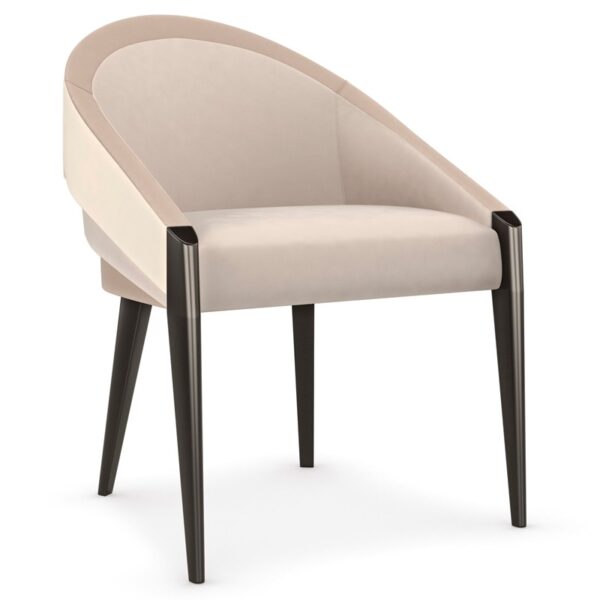 Sophisticated accent chair with a multi-dimensional design and luxurious upholstery, perfect for contemporary living spaces in Royal Oak, Michigan.