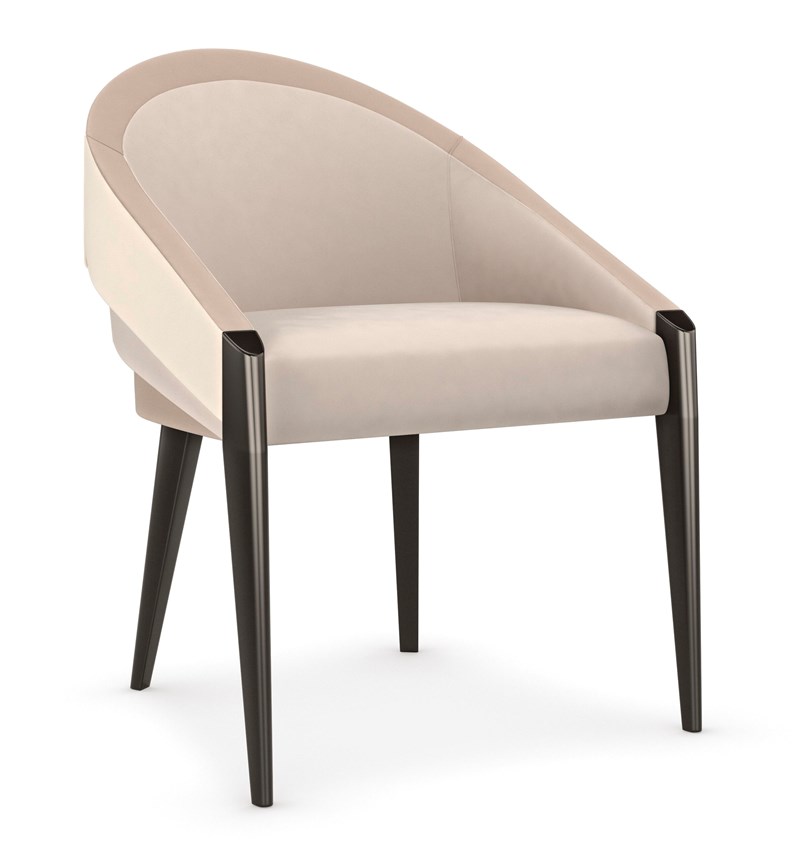 Sophisticated accent chair with a multi-dimensional design and luxurious upholstery, perfect for contemporary living spaces in Royal Oak, Michigan.