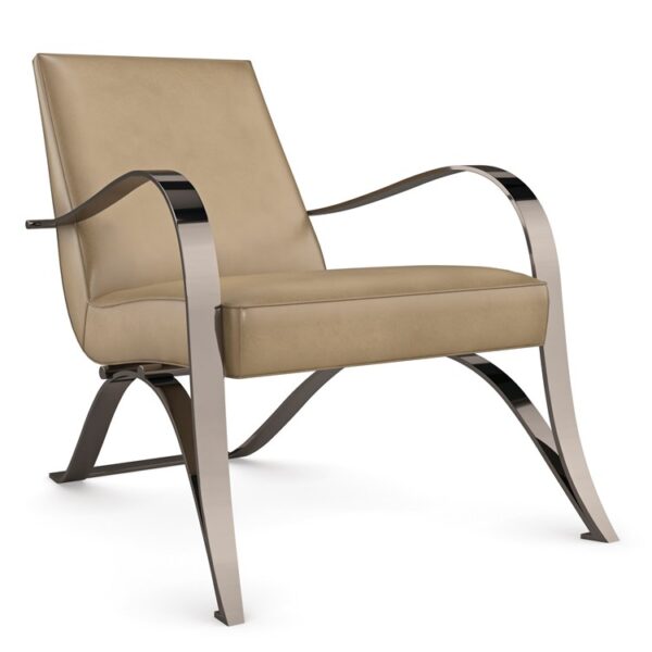Elegant accent chair with a sophisticated design and plush upholstery, perfect for luxury living rooms in Royal Oak, Michigan.
