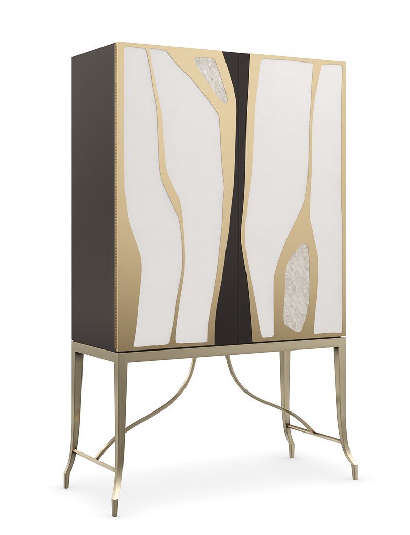 Chic and sophisticated Uptown collection by Caracole, featuring sleek lines, luxurious finishes, and modern design elements for an upscale living space.