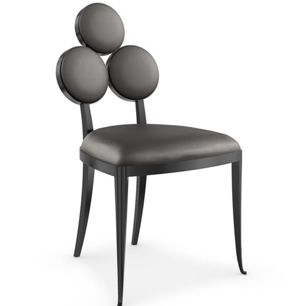 Orion by Caracole — a sleek armchair with a sculptural silhouette and luxurious upholstered finish.
