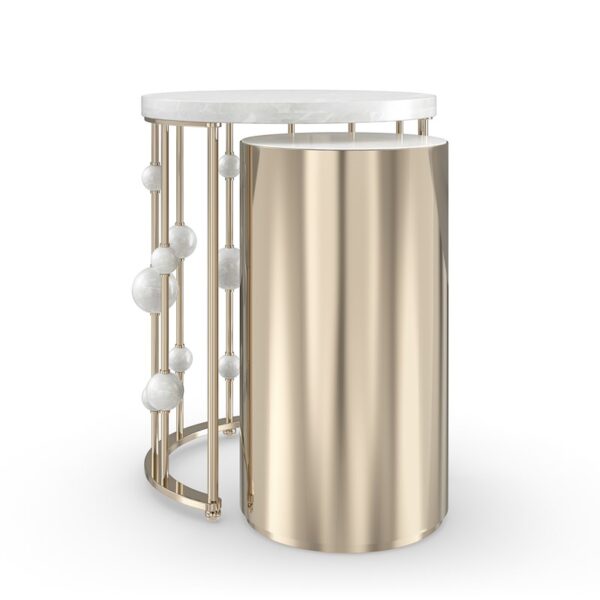 Orbit Nesting Accent Table by Caracole with a contemporary, sleek design.