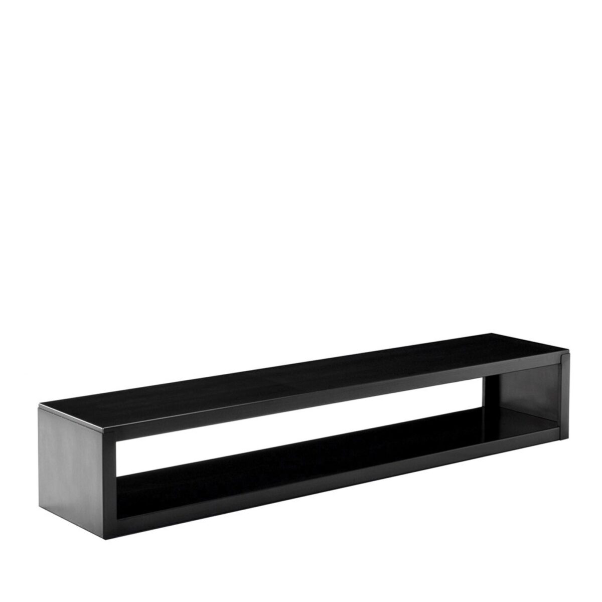 Low-profile steel rack with open shelving by Zeusnoto.
