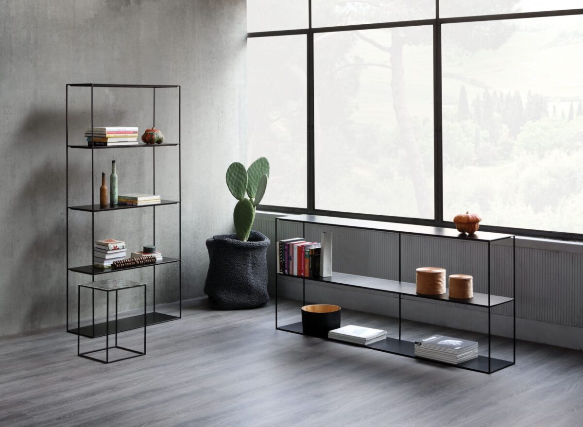 Slim Irony Sideboard by Zeusnoto, a sleek and modern design offering ample storage with a minimalist aesthetic, perfect for enhancing luxury and contemporary interiors.
